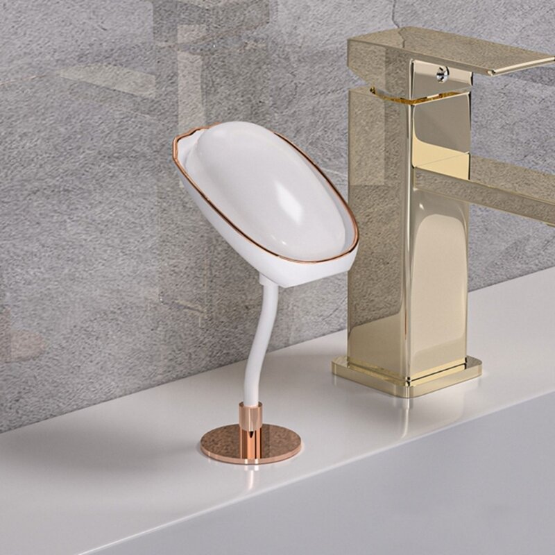 Adjustable Shell-Style Tray Type Self-Adhesive Soap Shelf Bathroom Accessories Soap Container Soap Box Soap Dish Soap Holder