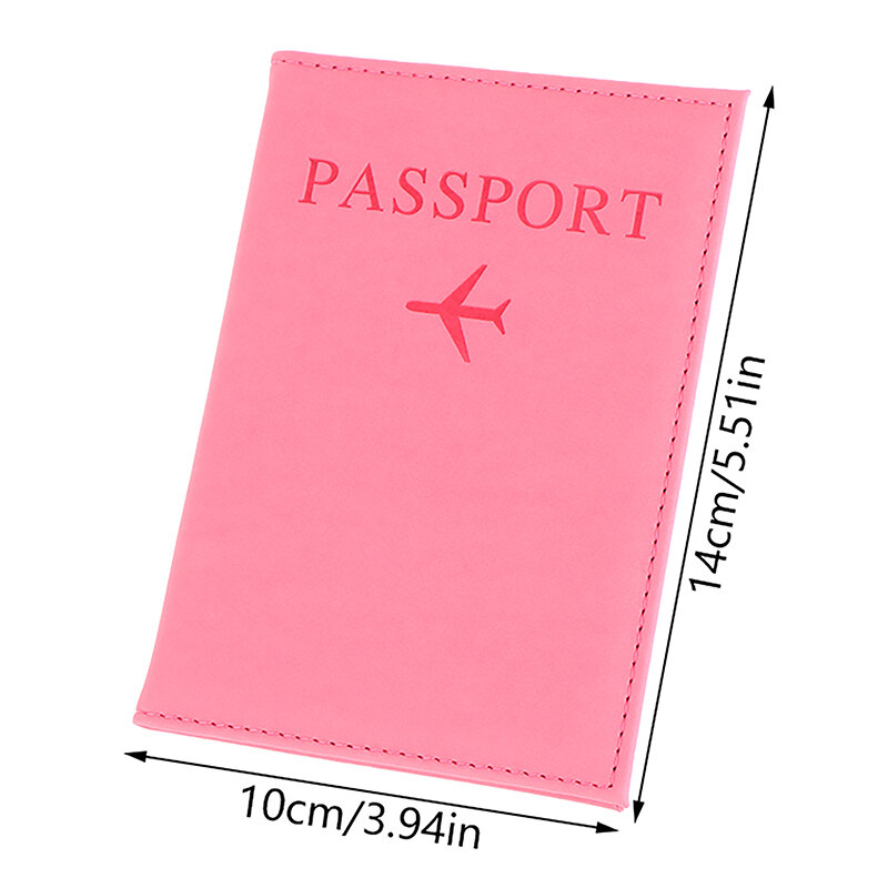 Carteira PU para homens e mulheres, capa para casal amante, caso de avião simples, passaporte de viagem, presente de casamento, moda