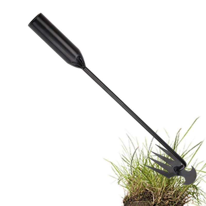 Mão Weeding Tool for Garden, Manual Dandelion, Ferramentas De Jardinagem, Extrator Garfo Removedor, Lawnremoval Hook, Metal Pátio Mão Weeder