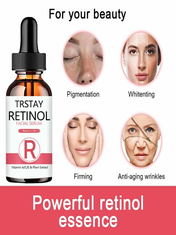 Ретинол, сыворотка для лица 2.5% с гиалуроновой кислотой, против морщин, отбеливание, увлажнение с осветляющим эффектом Retinol Essence, уход за кожей
