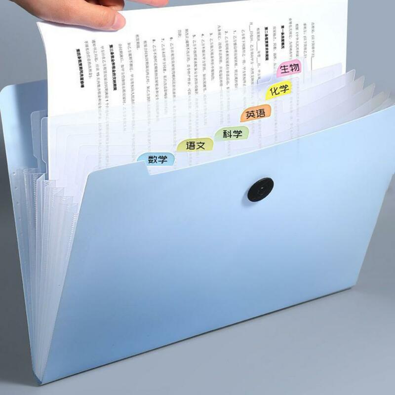 Bestand Organizer Morandi Kleur Orgel Map Draagbare Examen Papier Winkel Nuttig A4 250 Vellen Bureau Bestand Organizer