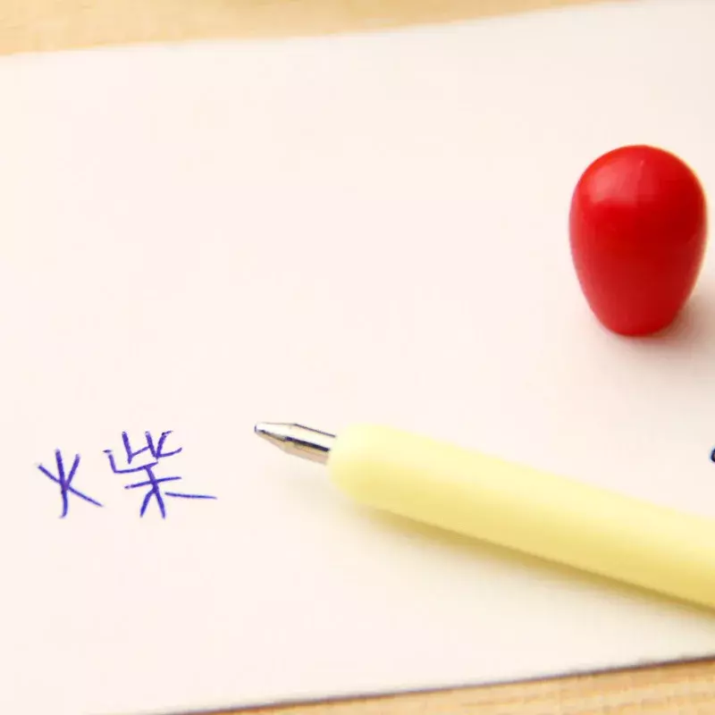 20pcs/box Mini Blue Ink Ballpoint Pens Creative Match Gel Pens Kawaii Students Writing Tools for Kids Stationery Office Supplies