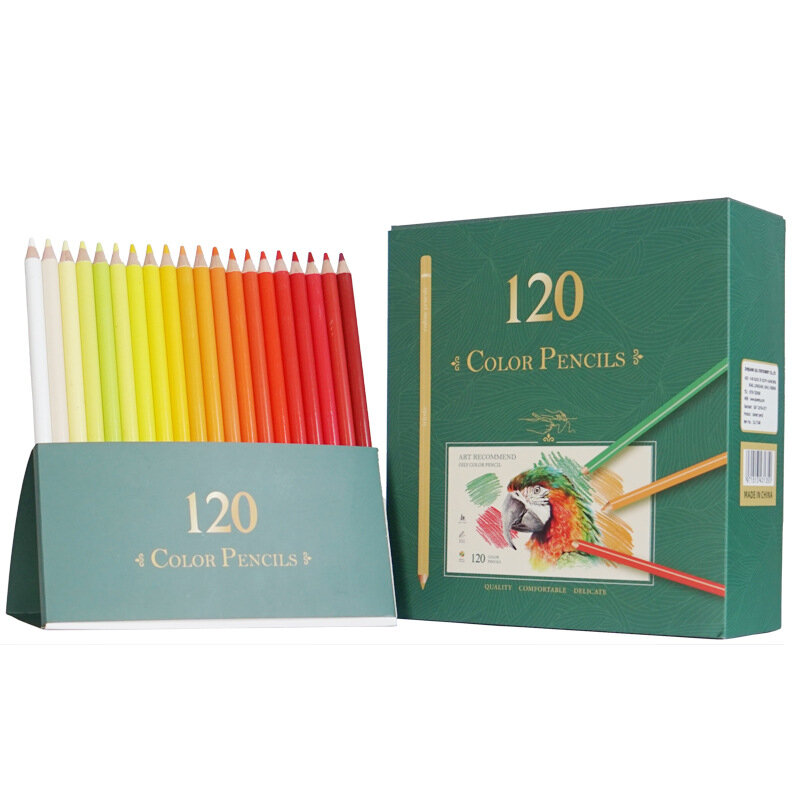 120 Colors Colored Pencils Profesional refill 3.8 Oil Soft Wood Pastel Drawing Pencil Colour Pencils Art Supplies For Artist