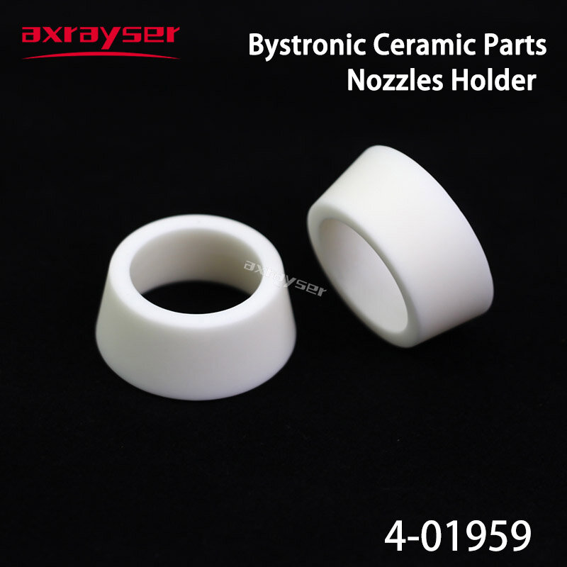 Bystronic keramik cincin bagian nozel pemegang 4-01642 4-01959 4-09010 10032838 untuk serat Laser pemotong kepala mesin Axrayser