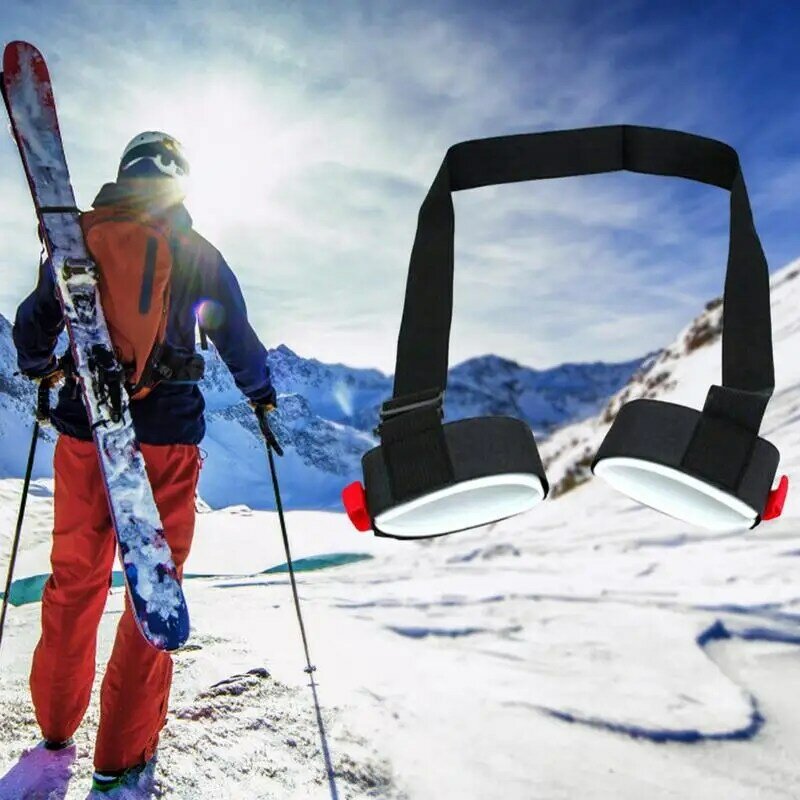 Ремни для лыж, регулируемые ремни для переноски лыж, ремни для удобной транспортировки, аксессуары для горнолыжного снаряжения