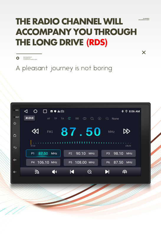ESSGOO autoradio Wireless Carplay Android Auto 2 Din 7 "/9" navigatore GPS lettore MP5 schermo in vetro wi-fi FM BT autoradio