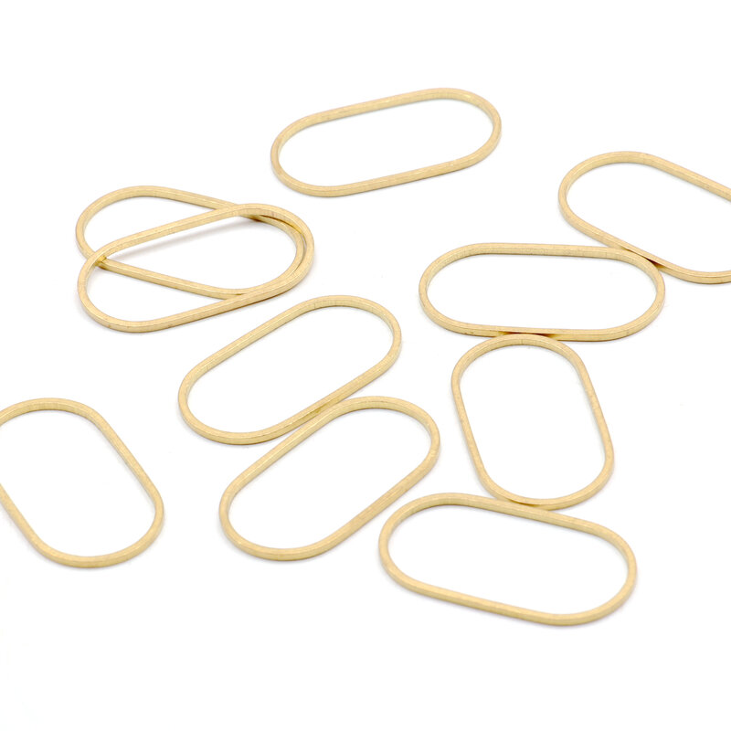 Ovale Bedels, Bevindingen Accessoires Voor Diy Oorbellen Ketting Armband Sieraden Maken, Sieraden Benodigdheden, 28X15.5Mm-Rb1453