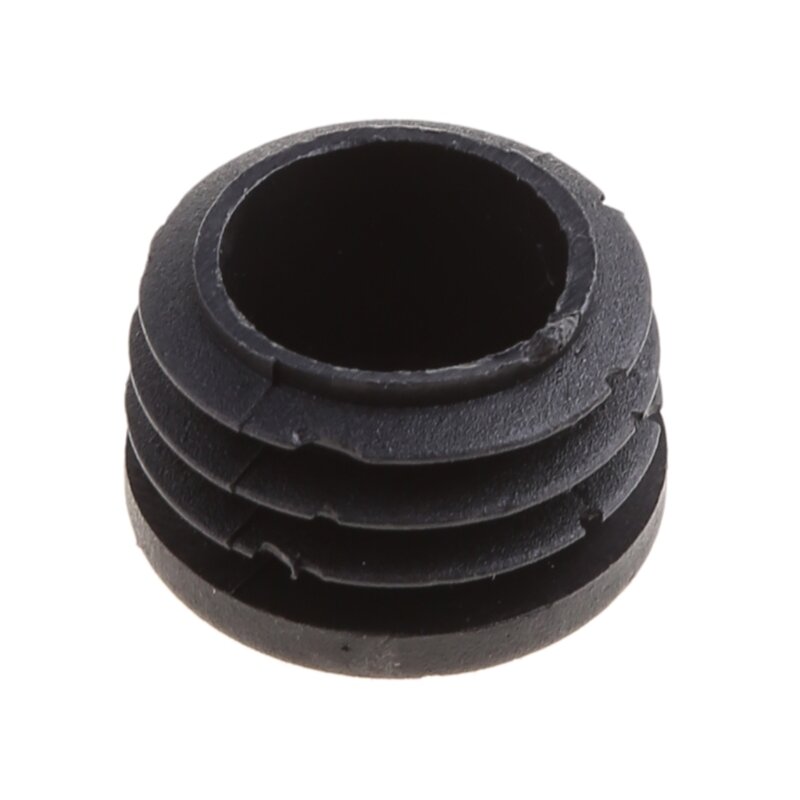 10 Pieces Furniture Table Feet Black Plastic End Cap Insert Furniture Finishing Plug for Round Metal Tube