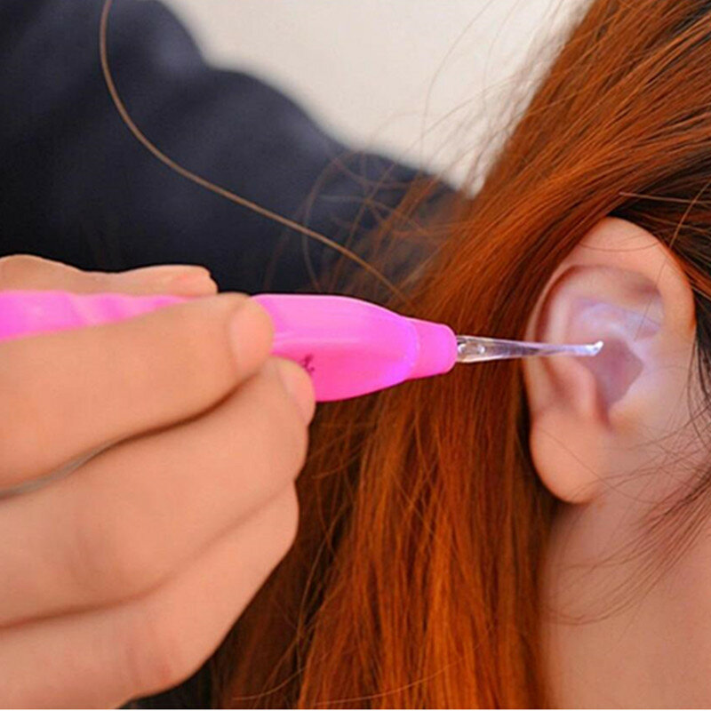 Light emitting ear scoop Ear pick New ear scoop Children's ear scoop antiskid ear cleaner