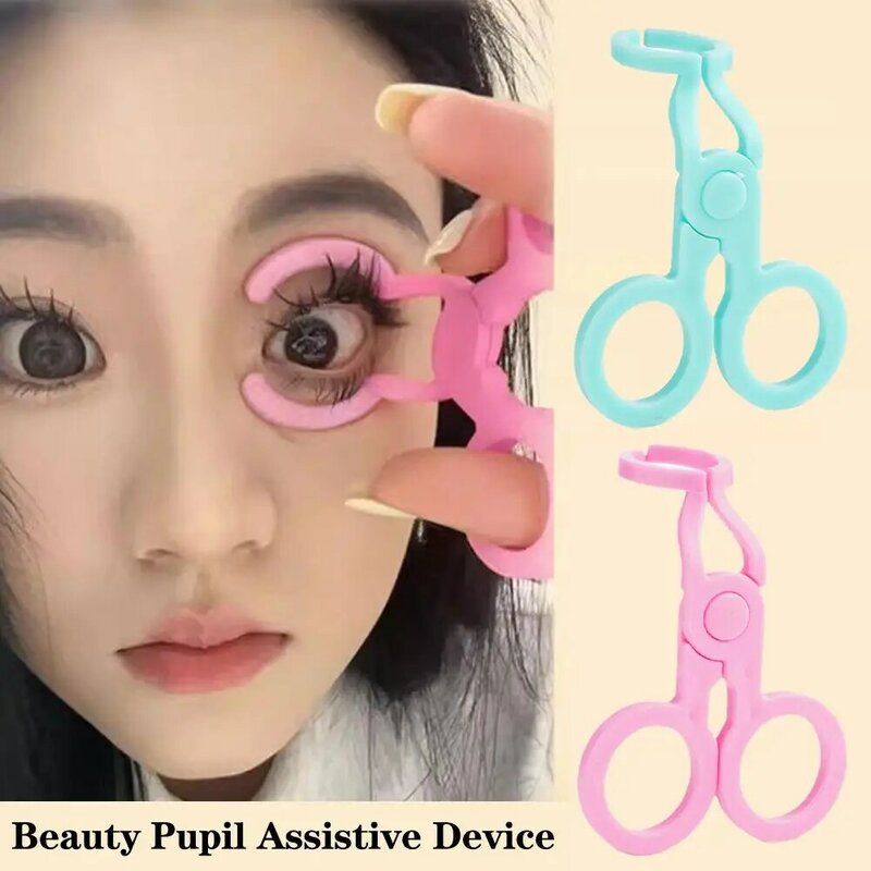 1 sztuka kolorowe soczewki kontaktowe noszenie pomaga bezproblemowe narzędzie kontaktowe otwierane oczy nosze do powiek i narzędzie do usuwania C W8X5