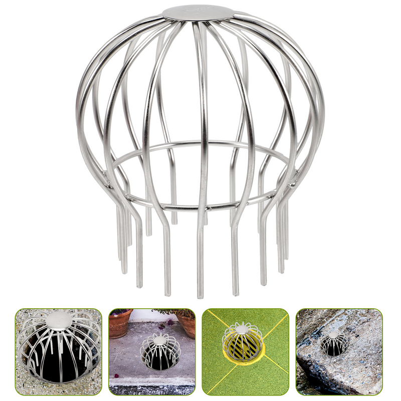 Roof Drain Net Cover Downspout Screen Filters Anti-block Covers Water Trough Stainless Strainer Protection Gutter Guard Caps