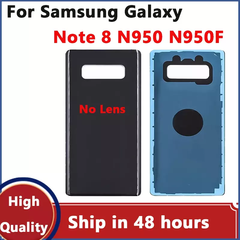 Penutup belakang Baterai untuk Samsung Galaxy Note 8 N950 N950F, casing baterai pengganti pintu belakang dengan lensa kamera
