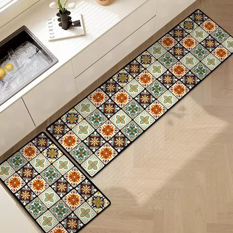 Kieselgur Matte rutsch feste Küchen teppich super saugfähige Fußmatten Küche lange Teppiche für Wohnzimmer Eingang Fuß matte lange Teppiche