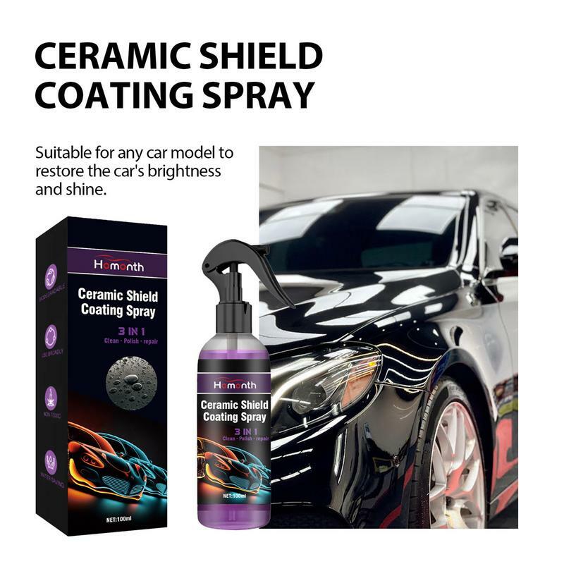 3 w 1 ceramiczny powłoka samochodu szybki szczegół w sprayu-ochrona wosków uszczelniacze powłoki szybkie do pielęgnacji lakieru bezwodne