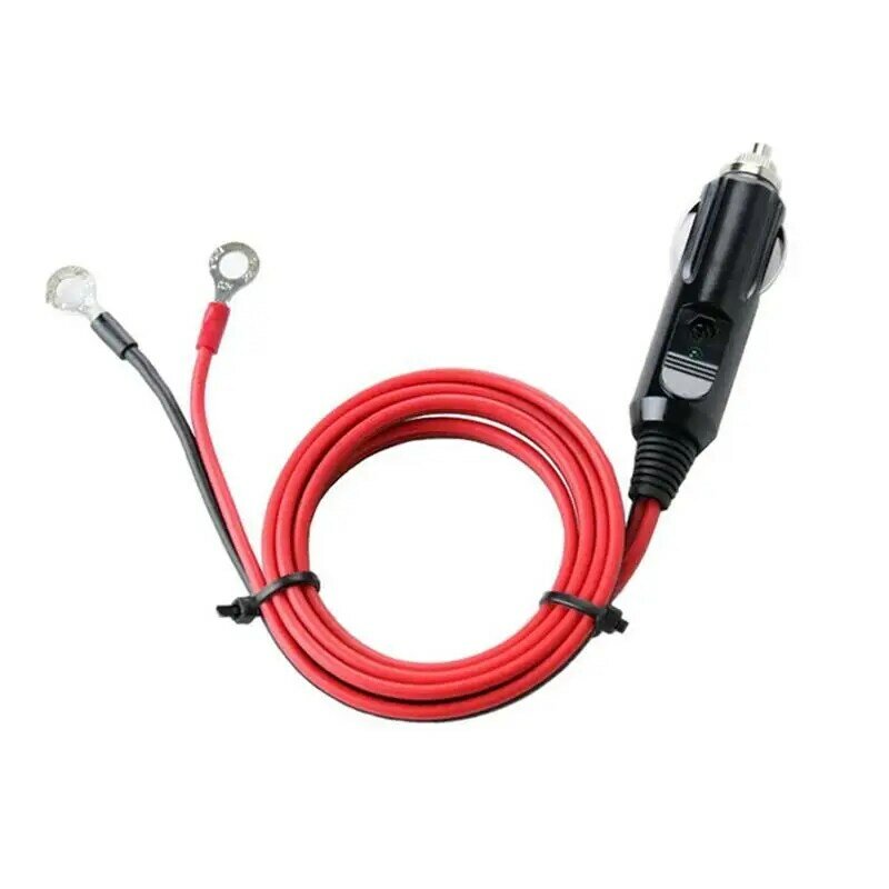 1x Mobil 15A Male Plug Steker Adaptor Power Supply Tali dengan 50Cm Kabel Kawat DXY88 Berlaku untuk Rokok listrik