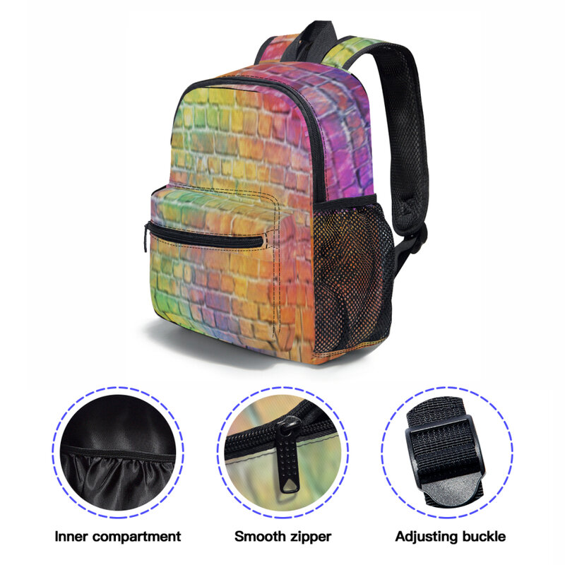 Colourful Bricks tas ransel bayi, tas sekolah anak, tas sekolah TK