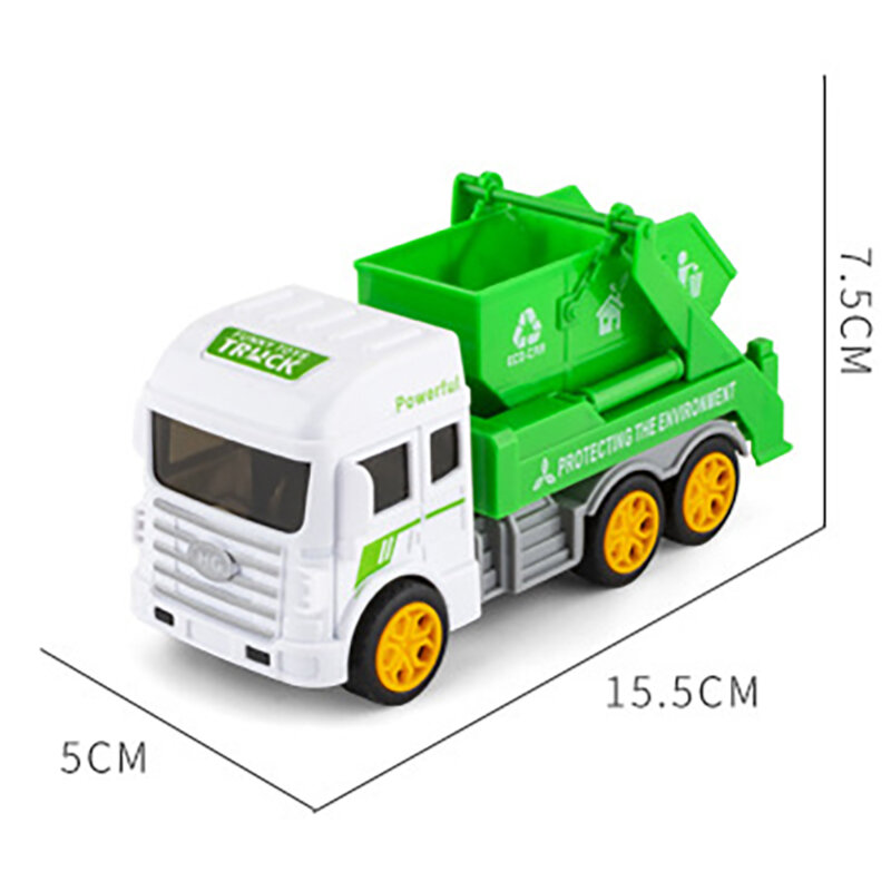 Children's Boys Toys Simulation Inertia Engineering Vehicle Series Mixer Excavator Bulldozer Fire Truck Garbage Truck Toy Model