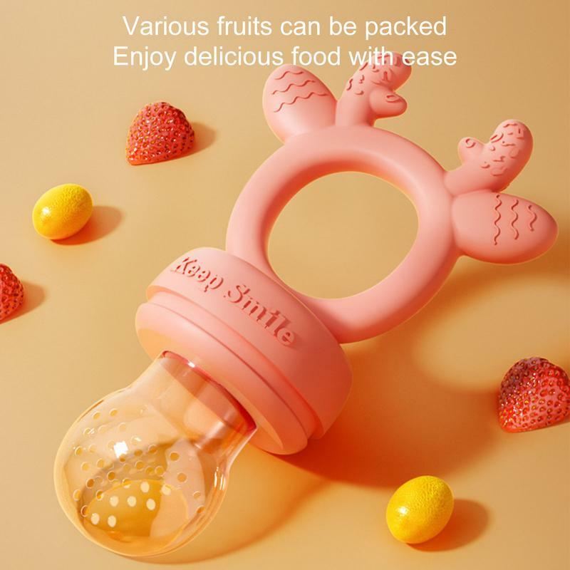 Baby Pacifier Fruit food feeder Infant Newborn Vegetable Food Pacifiers Accessories Silicone Teether Feeding supplies for travel