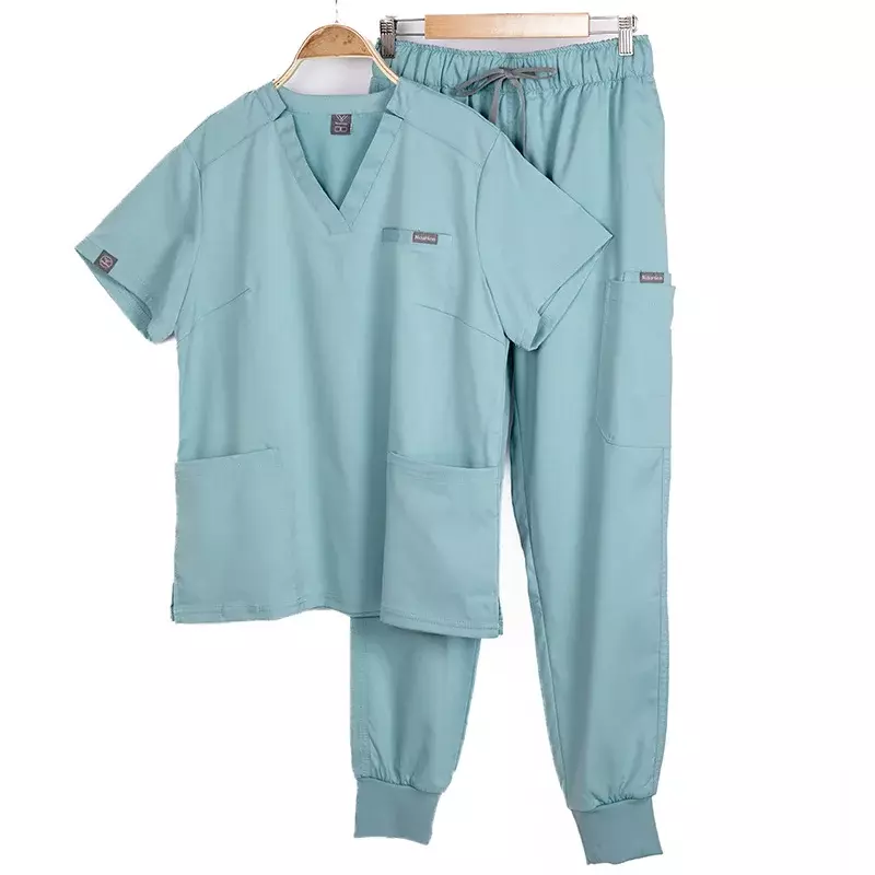 Set di scrub per medici uniformi mediche ospedaliere accessori per infermieri uniforme chirurgica per le donne abbigliamento da lavoro per cliniche odontoiatriche abiti