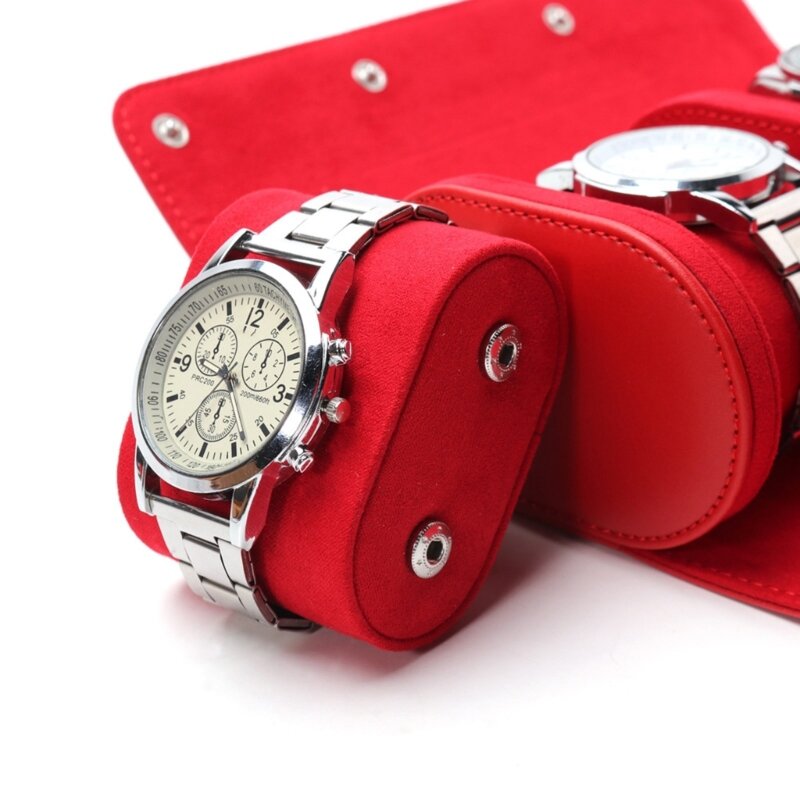 Custodia per orologi con scatola per orologi in materiale PU, perfetta per l'esposizione F0S4