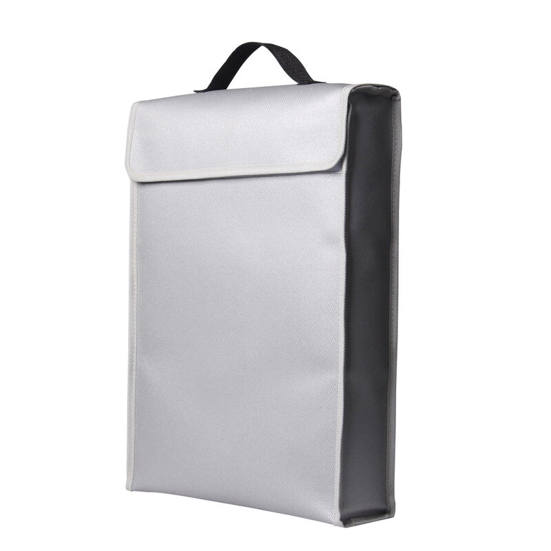 Silicone Double-sided Fireproof and Fireproof Document Bag Portable with Zipper Document Bag
