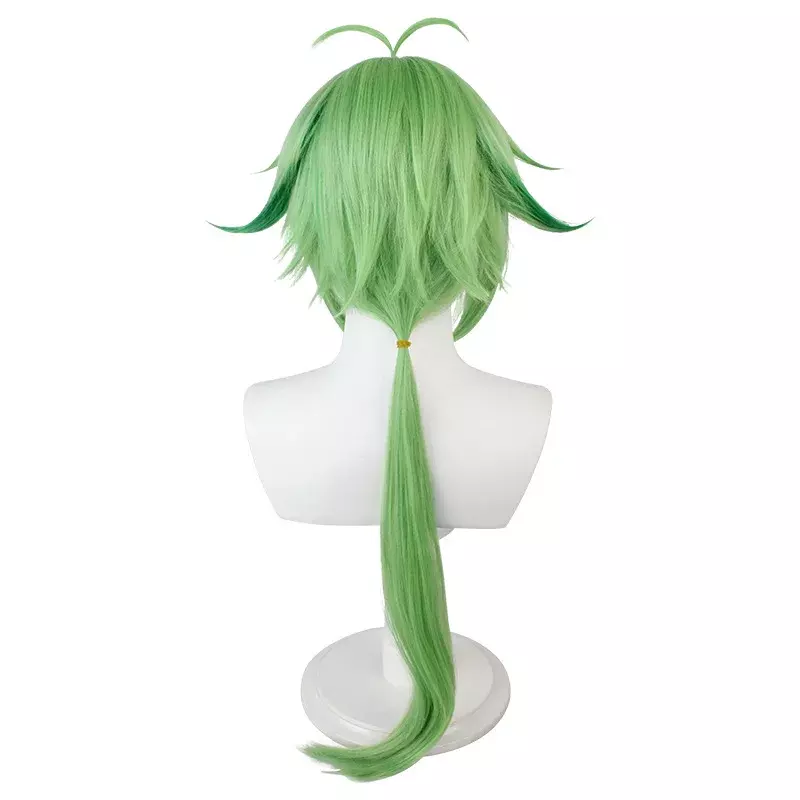 Jogo anime genshin impacto sacarose cosplay peruca inofensiva doçura luz verde gradiente carnaval mostrar comic con peruca sacarose