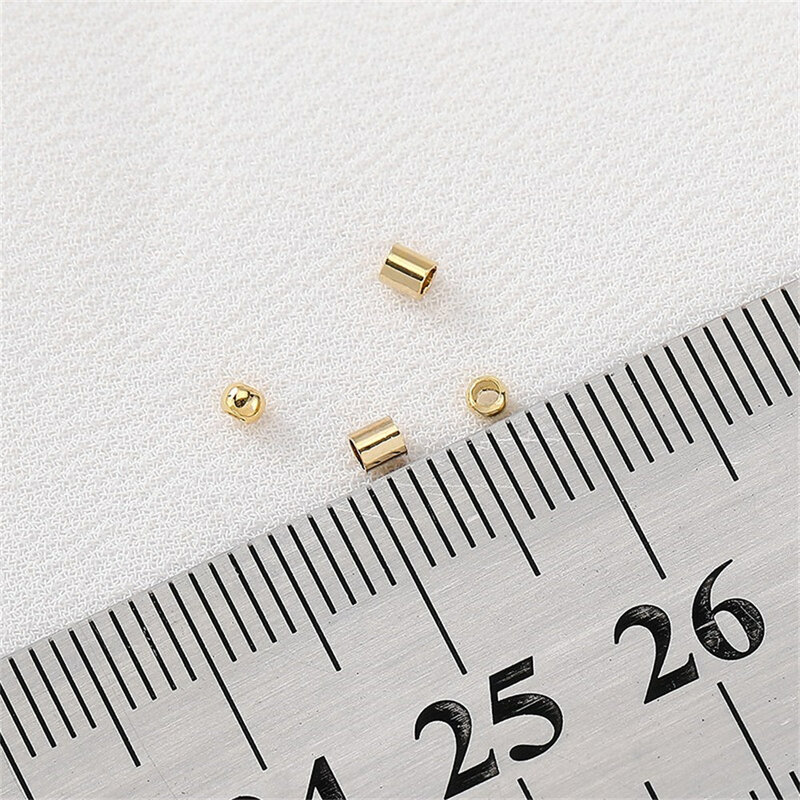 14 k18k wypełnione złotem kołki do pozycjonowania tubki ręcznie robione zestaw do robienia bransoletek naszyjniki zamykające klamry biżuteria materiały akcesoria L099