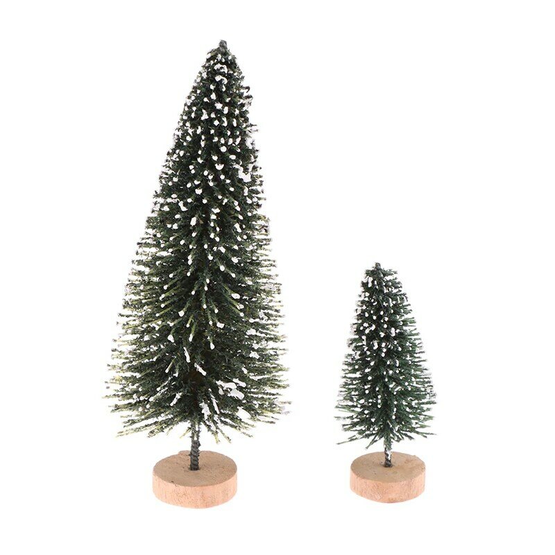 Miniature Christmas Tree Ornamento para Home Decor, Mini Doll House Acessórios, Micro Paisagem Decor, 1:12
