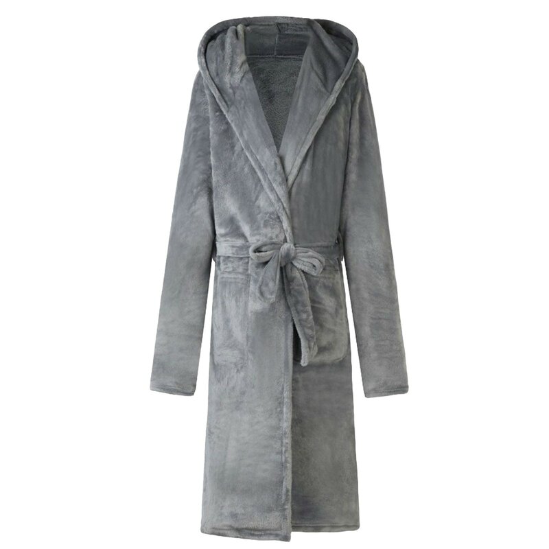 Мужской халат, зимний теплый фланелевый Халат, одежда для сна с длинным рукавом, плюшевый мужской халат, домашняя одежда для сна