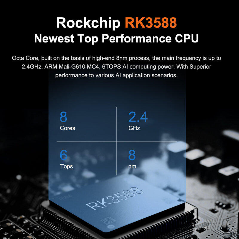 Liontron Fanless Android 12 Mini PC RK3588 Edge Gateway 6Tops 32GB RAM 8K RJ45 Lan Industria RS232 RS485 VGA HDMI BT WIFI