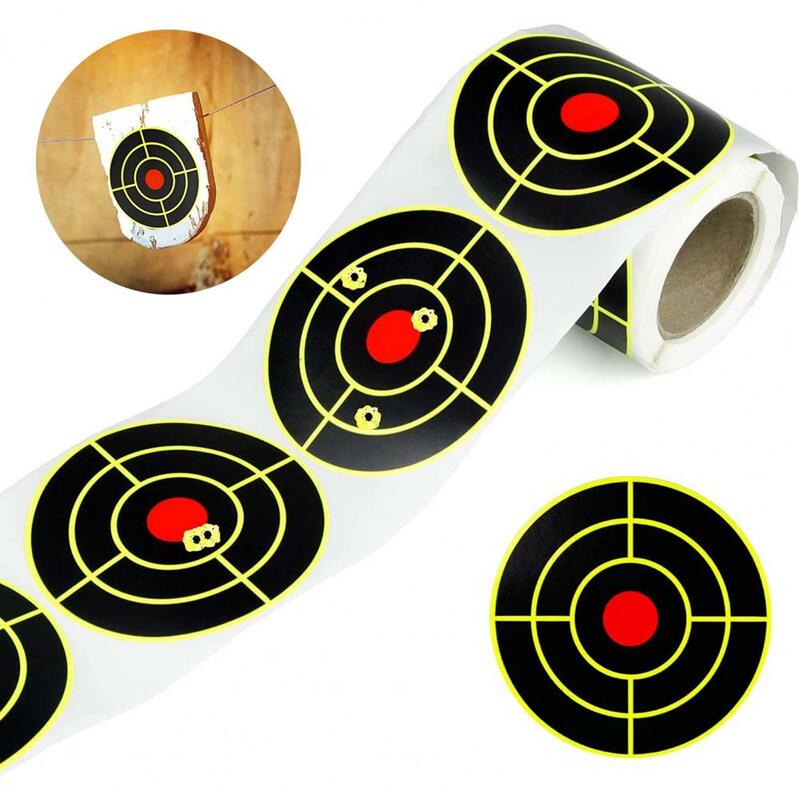 Stiker Target warna cerah, stiker Target mudah menempel pada Target portabel, stiker gulung warna terang, tongkat kupas untuk jepret