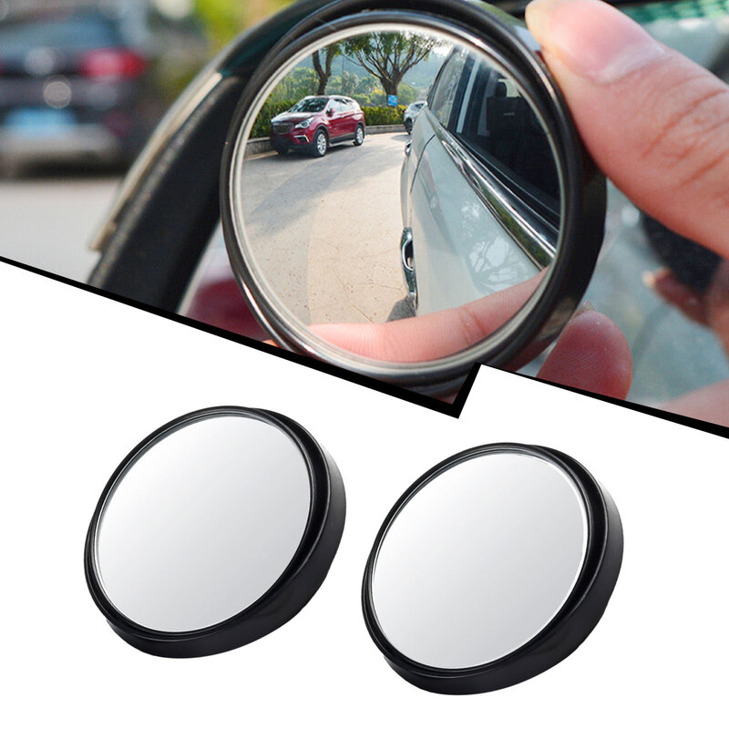 Espelho Retrovisor Ajustável, Pequeno Espelho Redondo, Diâmetro mm, Periférico, Rotating Car Mirror, Espelho Redondo