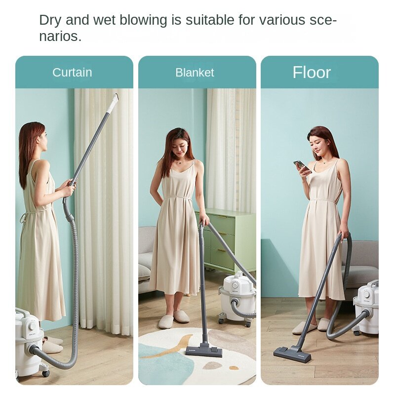 Bucket suction large suction vacuum cleaner handheld wet and dry small sweeping mopping machine
