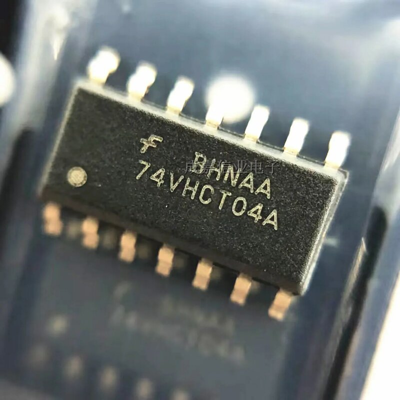 10ชิ้น/ล็อต74VHCT04AMX การทำเครื่องหมาย SOP-14; 74VHCT04A อินเวอร์เตอร์6องค์ประกอบ CMOS 14-Pin อุณหภูมิในการทำงาน:-40-+ 85 C