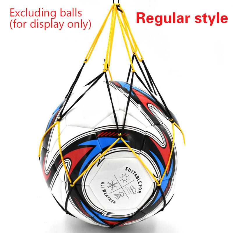 Football Net Bag Nylon Bold Storage Single Ball Carry Portable Equipment Outdoor Sports Soccer Basketball Volleyball