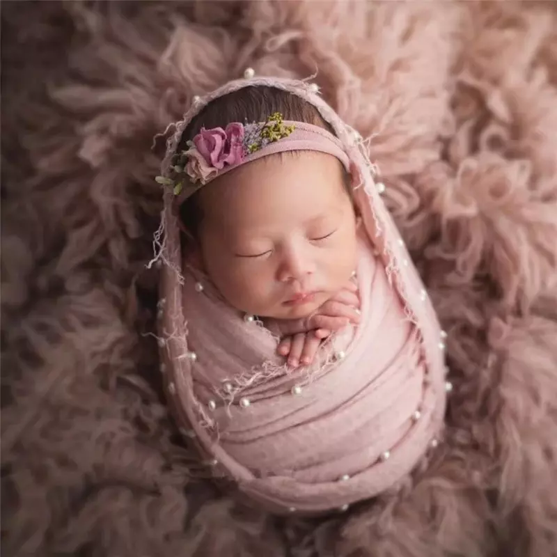 Adereços Fotografia para bebê recém-nascido, cobertor para bebê, envoltórios, foto acessório