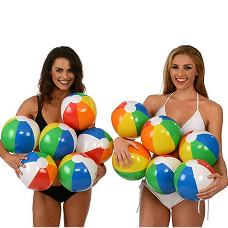 Brinquedos coloridos do divertimento da bola do chuveiro dos esportes da praia dos balões do jogo da água da piscina dos balões da bola de praia 30cm