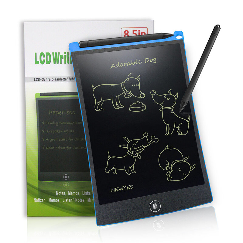 Placa eletrônica do LCD do desenho para crianças, tabuleta de escrita, Handwriting Pad, ferramentas de pintura, caneta educacional do brinquedo, 8.5 ", 10", 12"