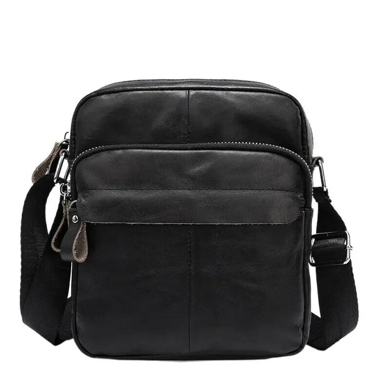 Cow Leather Business Men's Shoulder Bag Genuine Leather Crossbody Bag Fashion Sports Male Messenger Bag