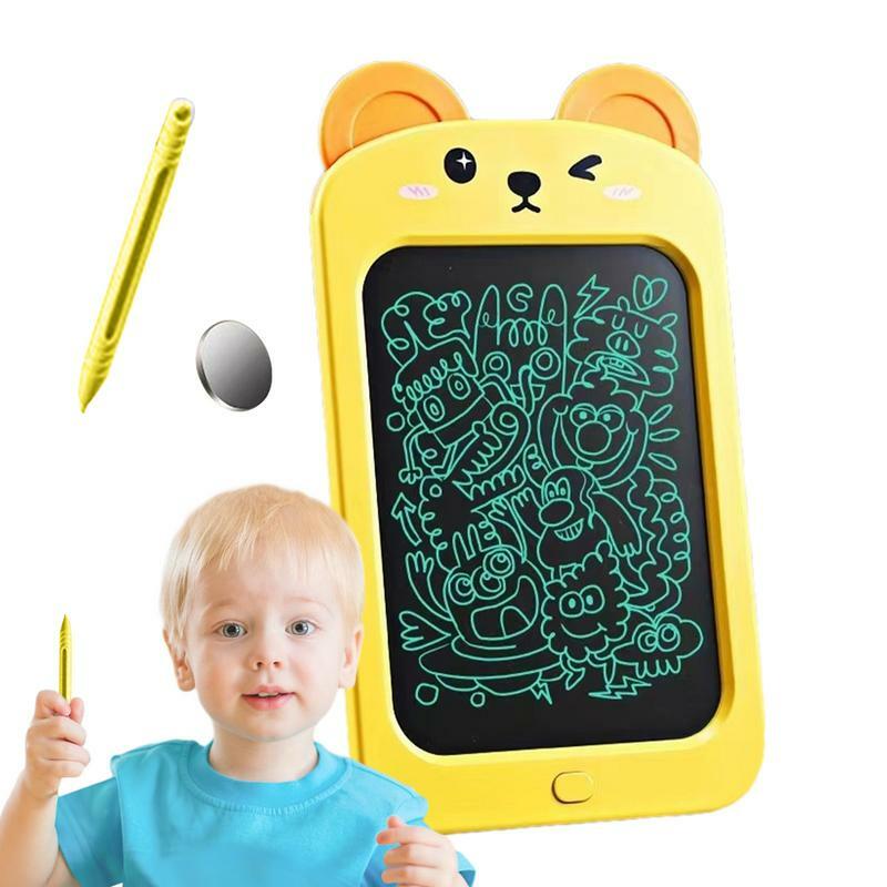 Tablette d'écriture colorée pour enfants, tablettes de dessin effaçables, tableau d'écriture mignon pour enfants, écran de verrouillage, à piles