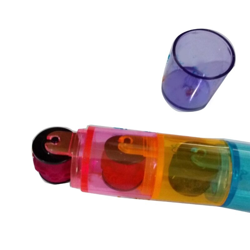 Baby Kleurrijke Inkt Pad Stempelzegel Preschool Grappig Speelgoed Leren Cartoon DIY Roller