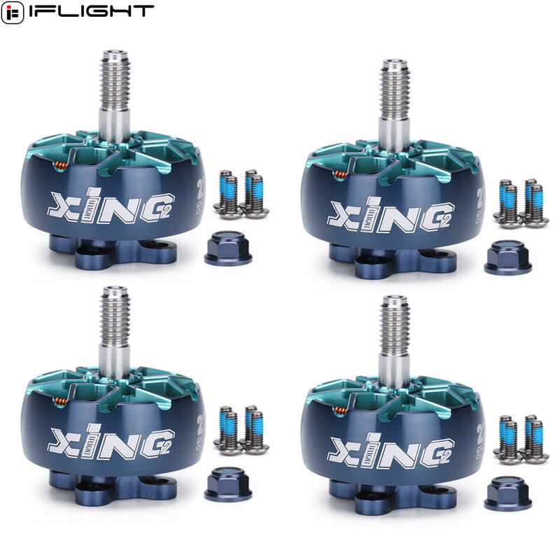iFlight XING2 XING V2 2207 / 2306 1755 / 1855 / 2555 / 2755KV 4-6S Brushless FPV Motor with 5mm Shaft for RC FPV Drones