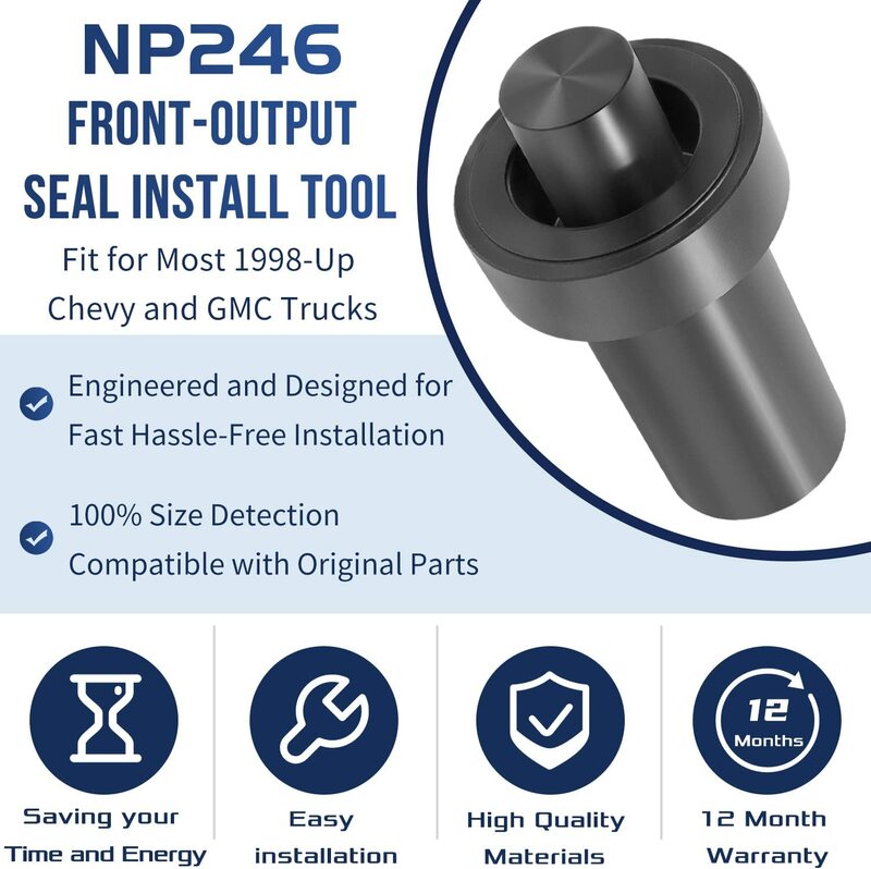 Anx para chevy gmc NP246-NP261-NP263 front-output seal instalar ferramenta 1998up T-M109RAC adapt-a-case