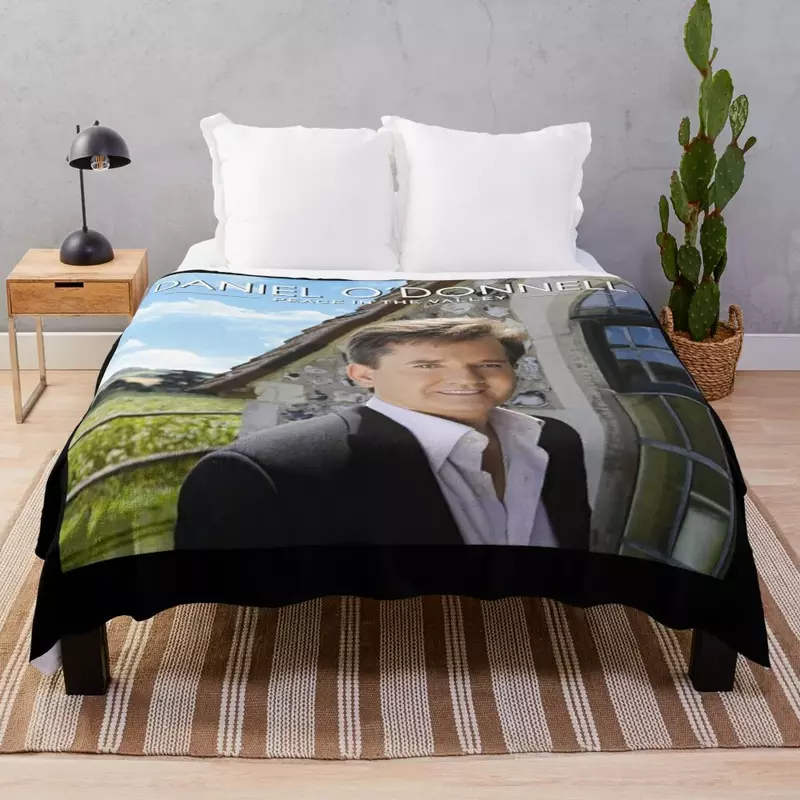 Daniel O'Donnell-Manta de franela peluda para el dormitorio, cobertor de la paz en el valle, cobertores esenciales