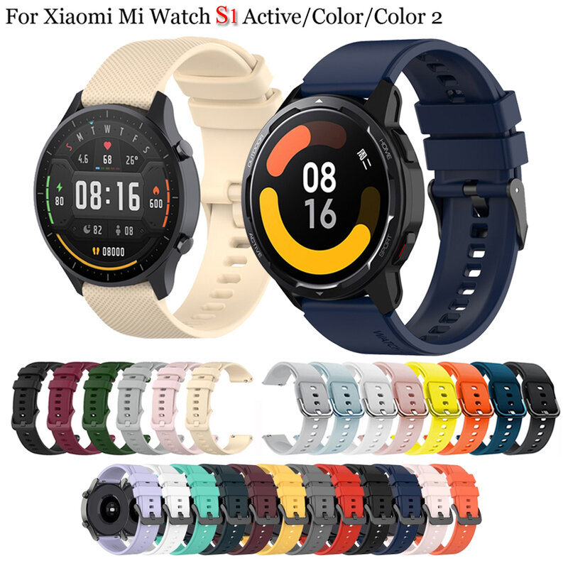 22mm Uhr Band Für Xiaomi Uhr s1/s1 Aktive Strap Ersatz Strap Für Xiaomi Mi Uhr Farbe Uhrenarmbänder für Mi Uhr Farbe 2