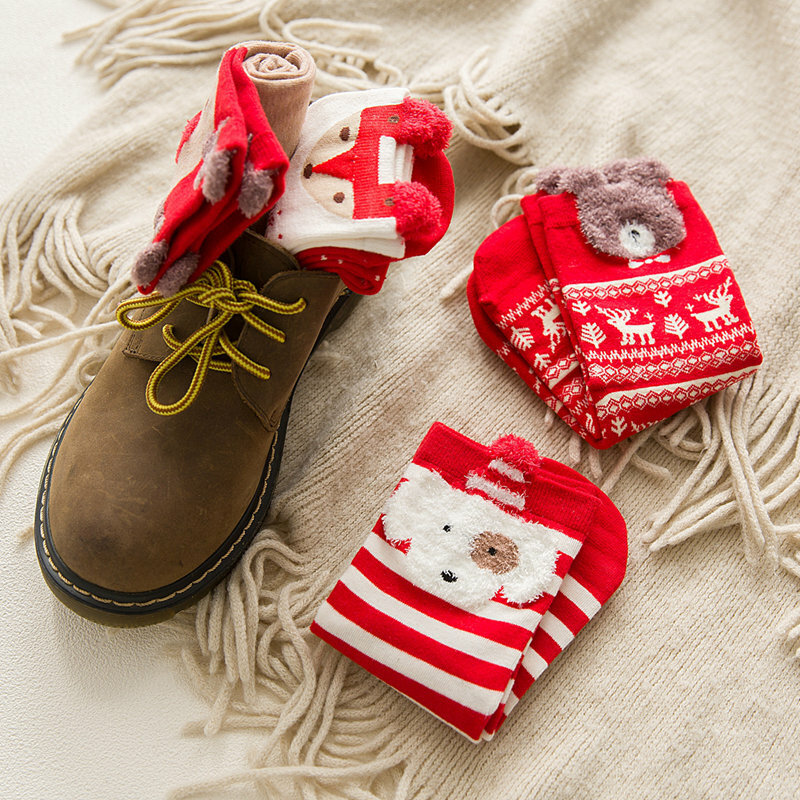 Baumwolle Weihnachts socken Weihnachts dekoration für zu Hause Weihnachten Ornament Weihnachts geschenke Navidad Natal Dekor Socken Neujahr