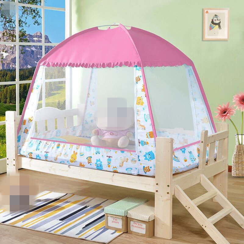 여름 아기 잠자는 그물 텐트 브래킷 큰 공간 키즈 모기장 캐노피 0-8 년 아기 침구 어린이 침대 그물 4 크기