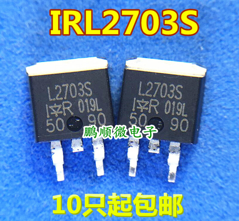 30pcs original novo L2703S IRL2703S TO-263 30V N-canal efeito de campo MOSFET
