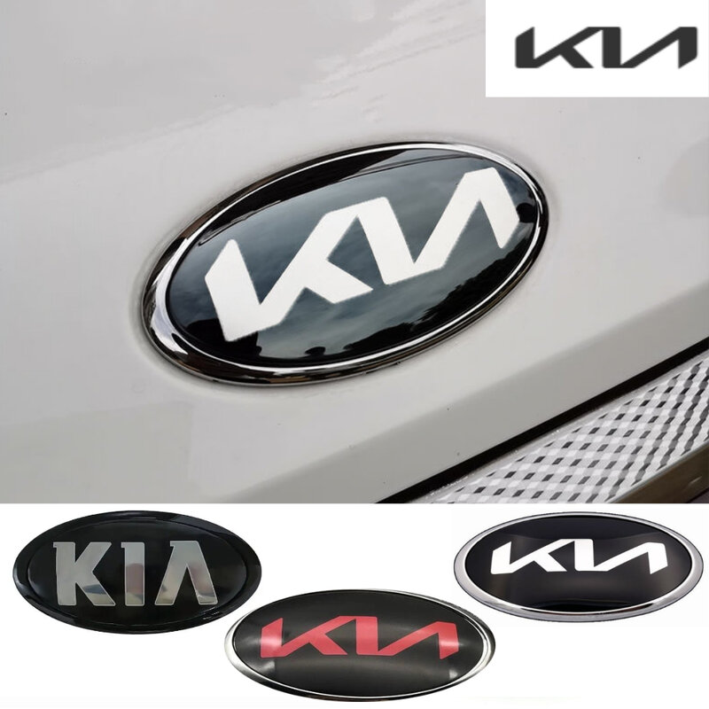 Emblema da capa dianteira do carro, emblema do tronco traseiro, adesivo para Kia, Sportage, Ceed, Sorento, Cerato, Optima, Picanto, Rio, Soul, k5, Kia, 130x65mm