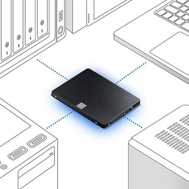 Disque dur externe SSD pour ordinateur portable, disque dur interne portable, interface Sata3, haute vitesse, 4 To